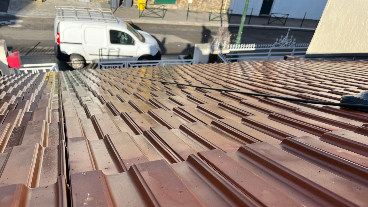 photo de nettoyage de toiture